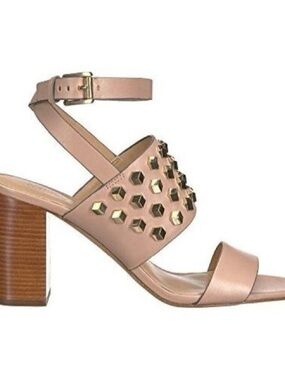 MICHAEL Michael Kors Blush Studded Block Heel Sandal